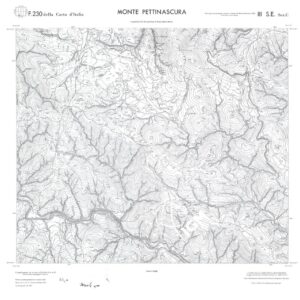CALABRIA  FOGLIO 230 III SE SEZ C MONTE PETTINASCURA