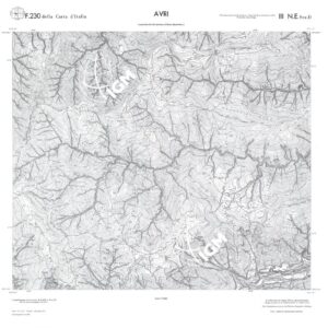 CALABRIA  FOGLIO 230 III NE SEZ D AVRI