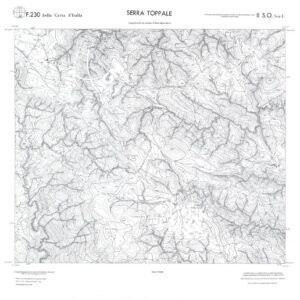 CALABRIA  FOGLIO 230 II SO SEZ C SERRA TOPPALE