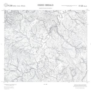 CALABRIA  FOGLIO 230 II SE SEZ A COZZO CERZULLO