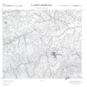 CALABRIA  FOGLIO 229 IV SE SEZ D S.MARCO ARGENTANO