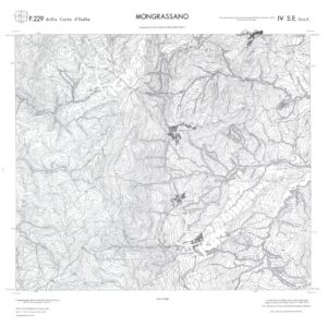 CALABRIA  FOGLIO 229 IV SE SEZ C MONGRASSANO