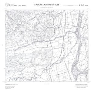 CALABRIA  FOGLIO 229 II SO SEZ D STAZIONE MONTALTO ROSE