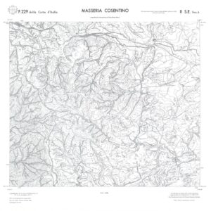 CALABRIA  FOGLIO 229 II SE SEZ A MASSERIA COSENTINO