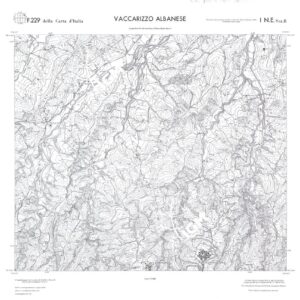 CALABRIA  FOGLIO 229 I NE SEZ B VACCARIZZO ALBANESE