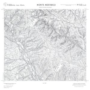 CALABRIA  FOGLIO 222 IV SO SEZ D MONTE MOSTARICO
