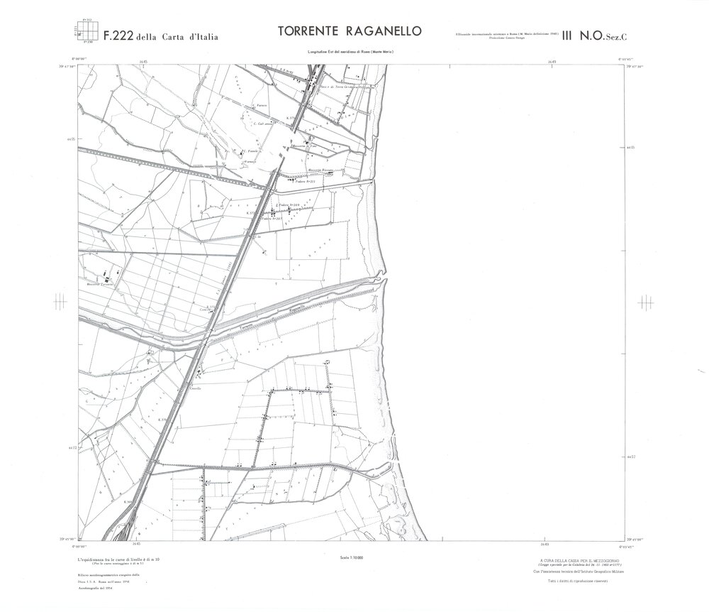 CALABRIA FOGLIO 222 III NO SEZ C TORRENTE RAGANELLO