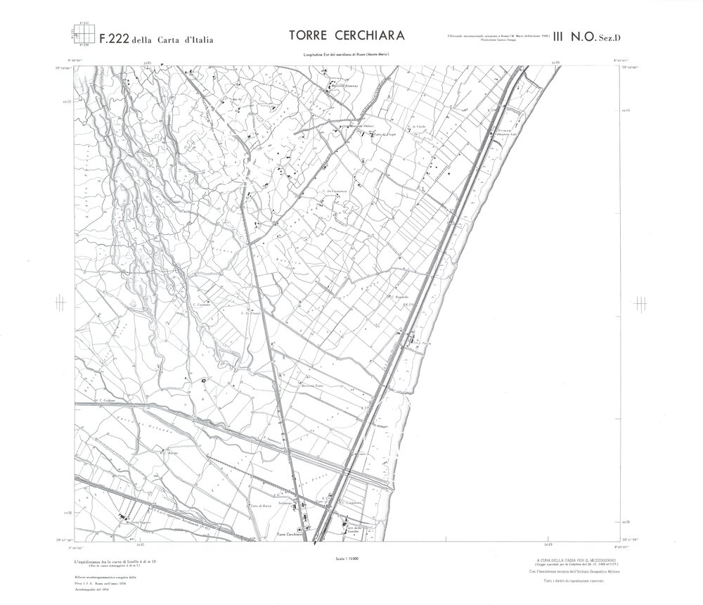 CALABRIA FOGLIO 222 III NO SEZ D TORRE CERCHIARA