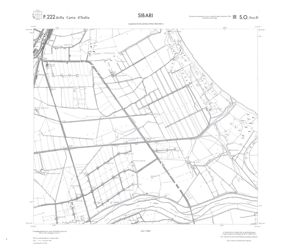 CALABRIA FOGLIO 222 III SO SEZ D SIBARI