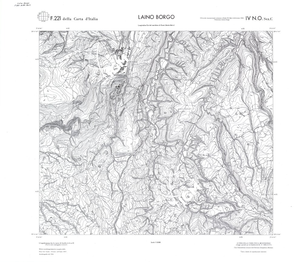 CALABRIA FOGLIO 221 IV NO SEZ C LAINO BORGO