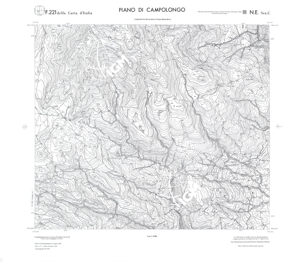 CALABRIA FOGLIO 221 III NE SEZ C PIANO DI CAMPOLONGO