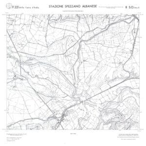 CALABRIA FOGLIO 221 II SO SEZ A STAZIONE SPEZZANO ALBANESE