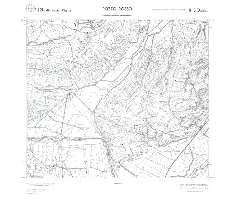 CALABRIA FOGLIO 221 II SO SEZ C POZZO ROSSO