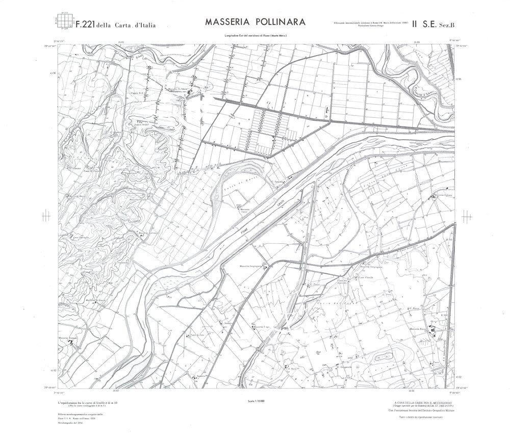 CALABRIA FOGLIO 221 II SE SEZ B MASSERIA POLLINARA