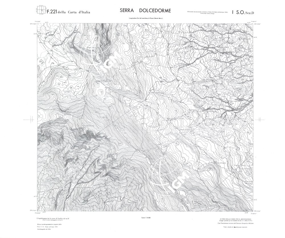 CALABRIA FOGLIO 221 I SO SEZ D SERRA DOLCEDORME