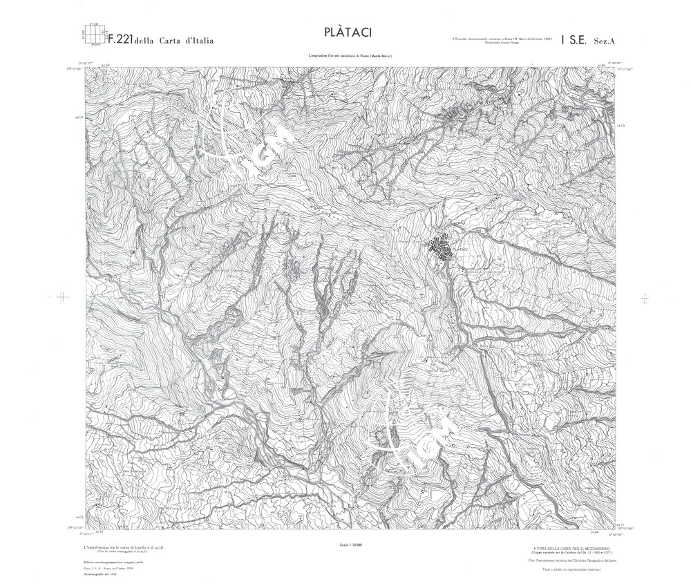 CALABRIA FOGLIO 221 I SE SEZ A PLATACI