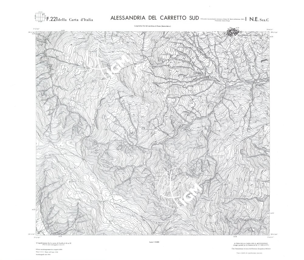 CALABRIA FOGLIO 221 I NE SEZ C ALESSANDRIA DEL CARRETTO SUD