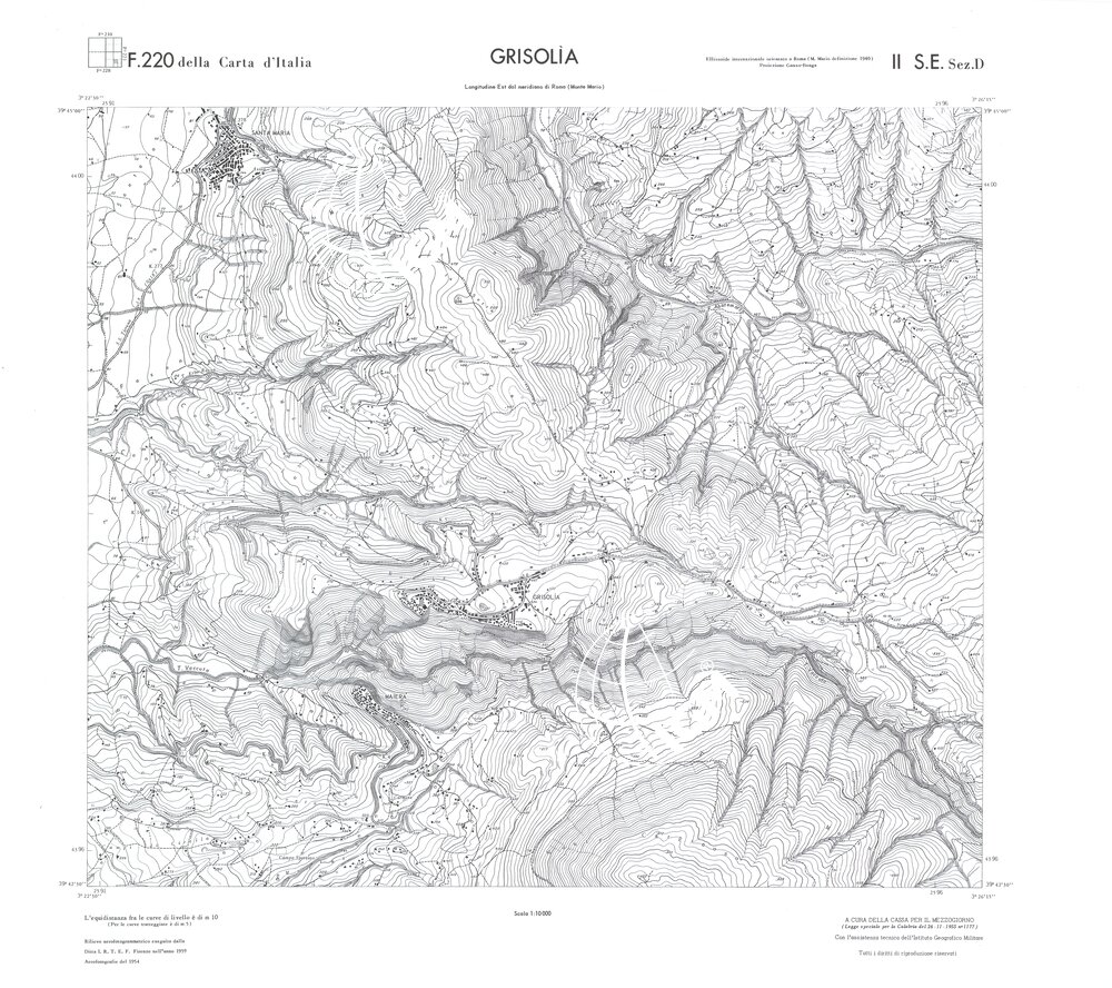 CALABRIA FOGLIO 220 II SE SEZ D GRISOLIA