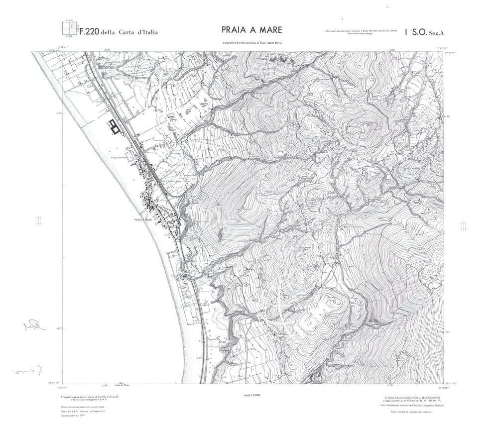 CALABRIA FOGLIO 220 I SO SEZ A PRAIA A MARE