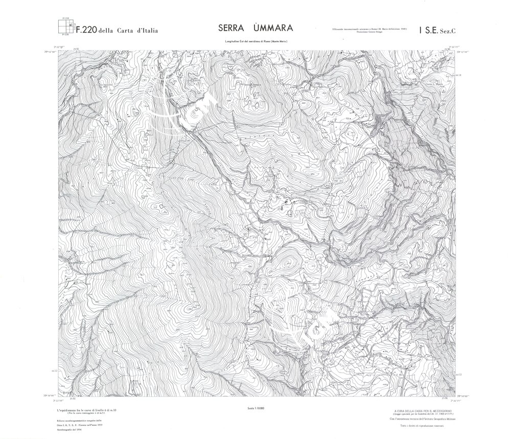 CALABRIA FOGLIO 220 I SE SEZ C SERRA UMMARA