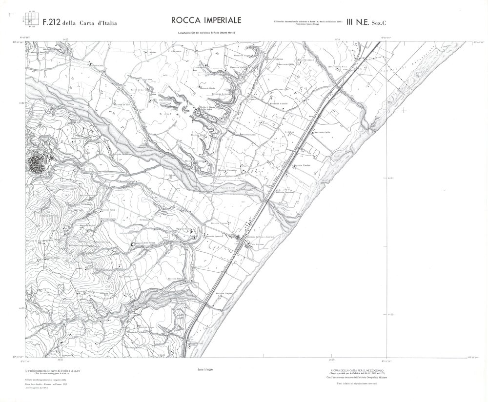 CALABRIA FOGLIO 212 III NE SEZ C ROCCA IMPERIALE