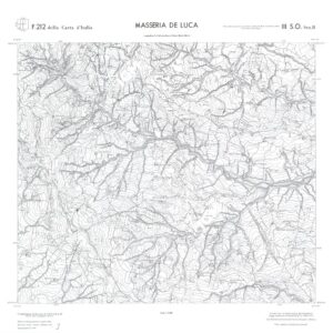 CALABRIA  FOGLIO 212 III SO SEZ B MASSERIA DE LUCA