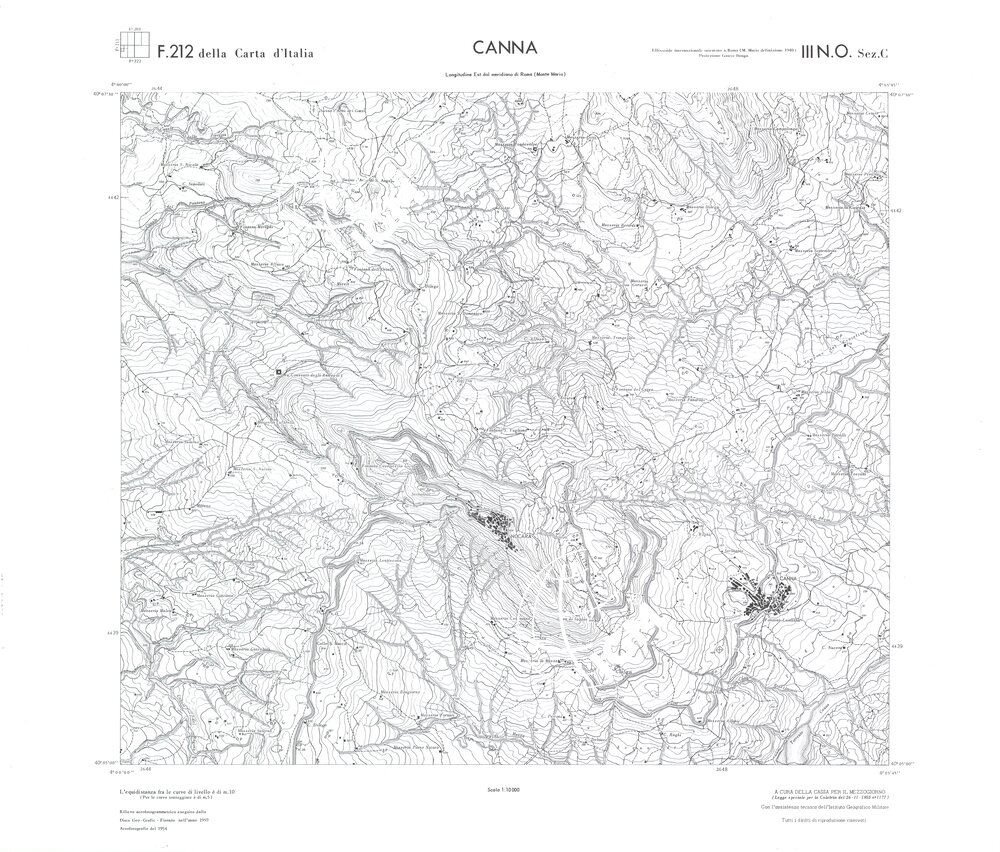 CALABRIA FOGLIO 212 III NO SEZ C CANNA