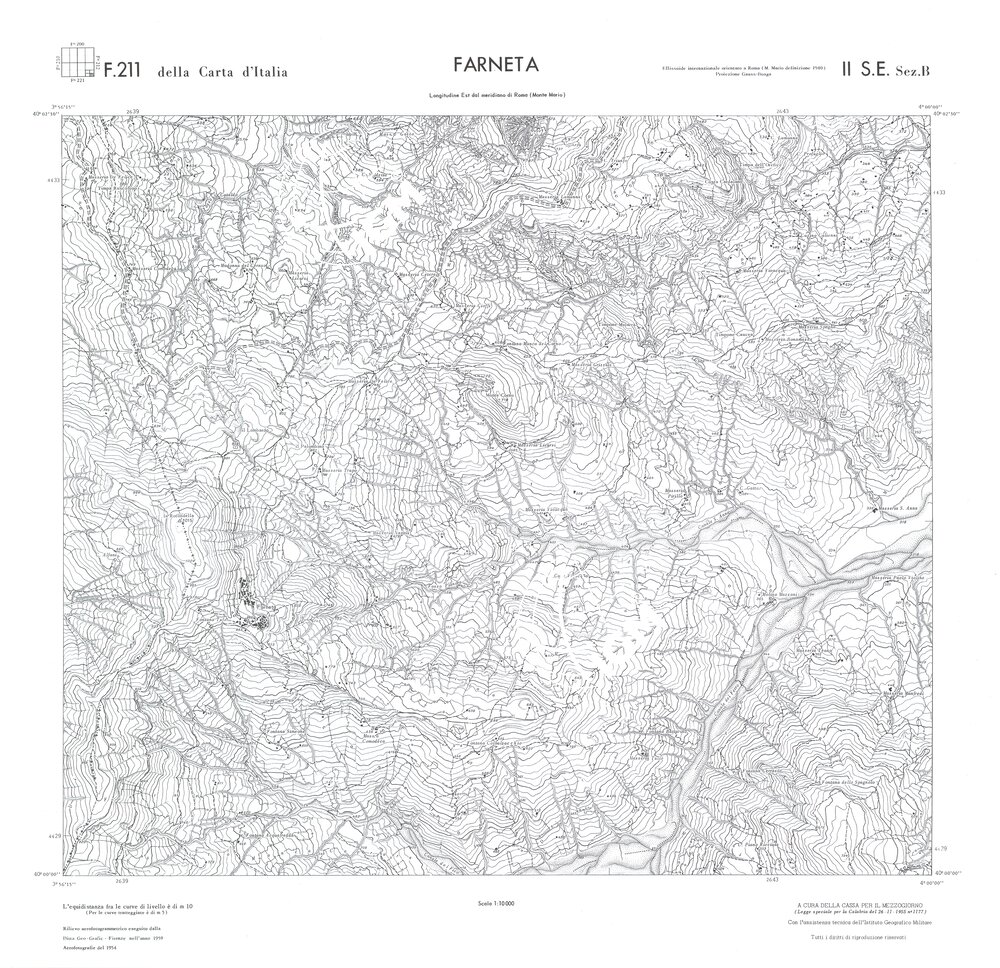 CALABRIA FOGLIO 211 II SE SEZ B FARNETA
