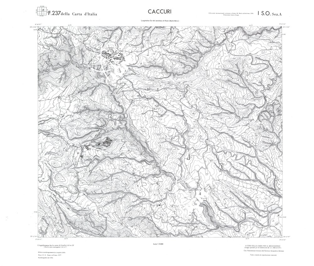 CALABRIA FOGLIO 237 I SO SEZ A CACCURI