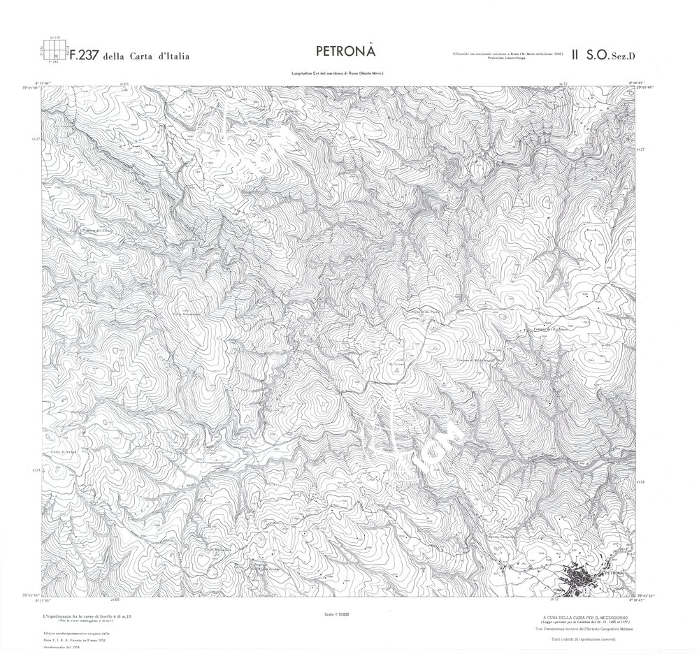 CALABRIA FOGLIO 237 II SO SEZ D PETRONA