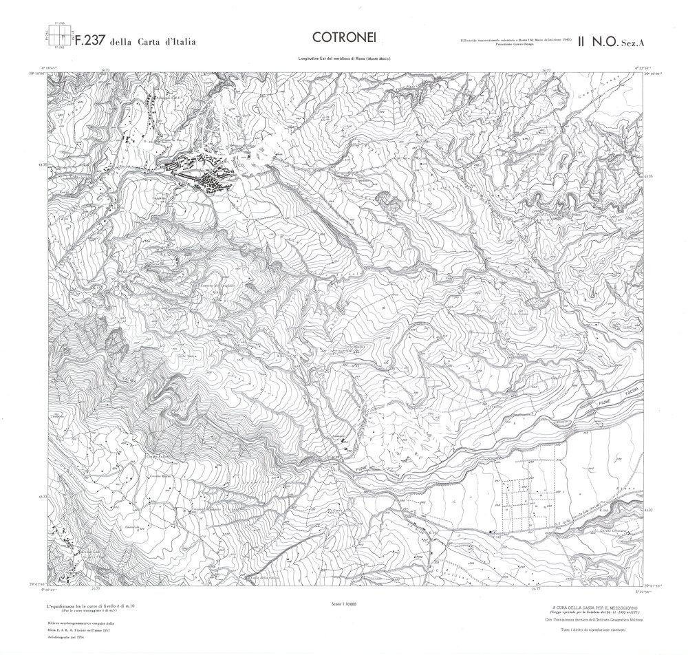 CALABRIA FOGLIO 237 II NO SEZ A COTRONEI