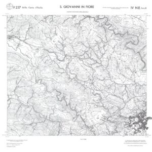 CALABRIA  FOGLIO 237 IV NE SEZ B S. GIOVANNI IN FIORE