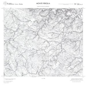 CALABRIA  FOGLIO 237 IV SE SEZ A MONTE FEROLIA