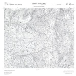 CALABRIA  FOGLIO 236 IV SE SEZ D MONTE COCUZZO