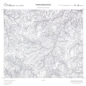 CALABRIA  FOGLIO 236 IV SE SEZ A PANTANOLUNGO