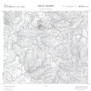 CALABRIA  FOGLIO 236 III NE SEZ B AIELLO CALABRO