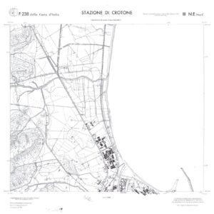CALABRIA  FOGLIO 238 III NE SEZ C STAZIONE DI CROTONE