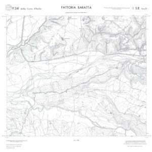 CALABRIA  FOGLIO 241 I SE SEZ D FATTORIA BARATTA