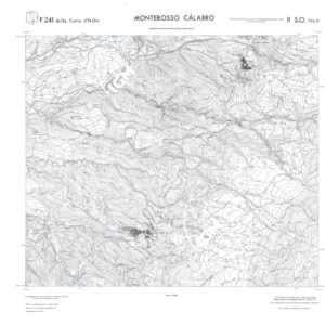 CALABRIA  FOGLIO 241 II SO SEZ A MONTEROSSO CALABRO