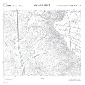 CALABRIA  FOGLIO 243 IV NO SEZ D VILLAGGIO ROSITO