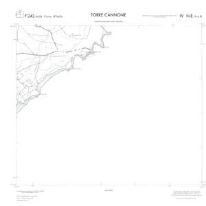CALABRIA  FOGLIO 243 IV NE SEZ B TORRE CANNONE
