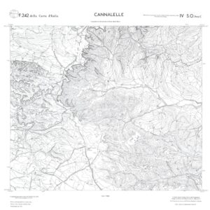 CALABRIA  FOGLIO 242 IV SO SEZ C CANNALELLE