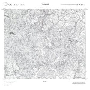 CALABRIA  FOGLIO 242 IV NE SEZ D PENTONE