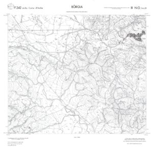 CALABRIA  FOGLIO 242 III NO SEZ D BORGIA