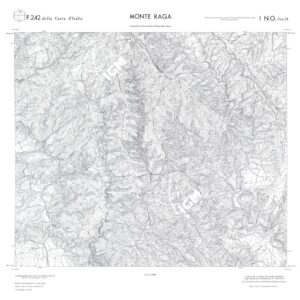 CALABRIA  FOGLIO 242 I NO SEZ D MONTE RAGA