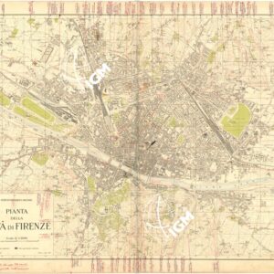 PIANTA DELLA CITTA' DI FIRENZE - EDIZIONE 1947