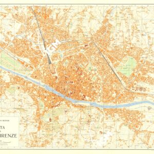 PIANTA DELLA CITTA' DI FIRENZE - EDIZIONE 1961