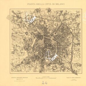 PIANTA DELLA CITTA' DI MILANO