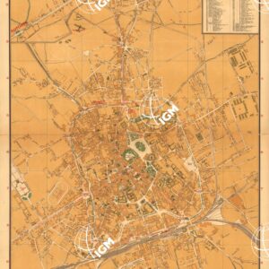 NUOVA PIANTA DELLA CITTA' DI UDINE - FRONTE RETRO