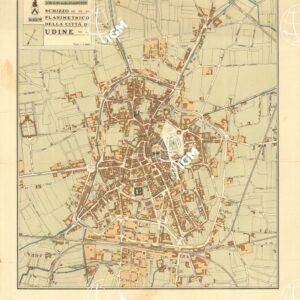 SCHIZZO PLANIMETRICO DELLA CITTA' DI UDINE